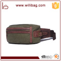 Vintage Canvas Messenger Waist Hiking Travel Zipper Canvas Waist Bag